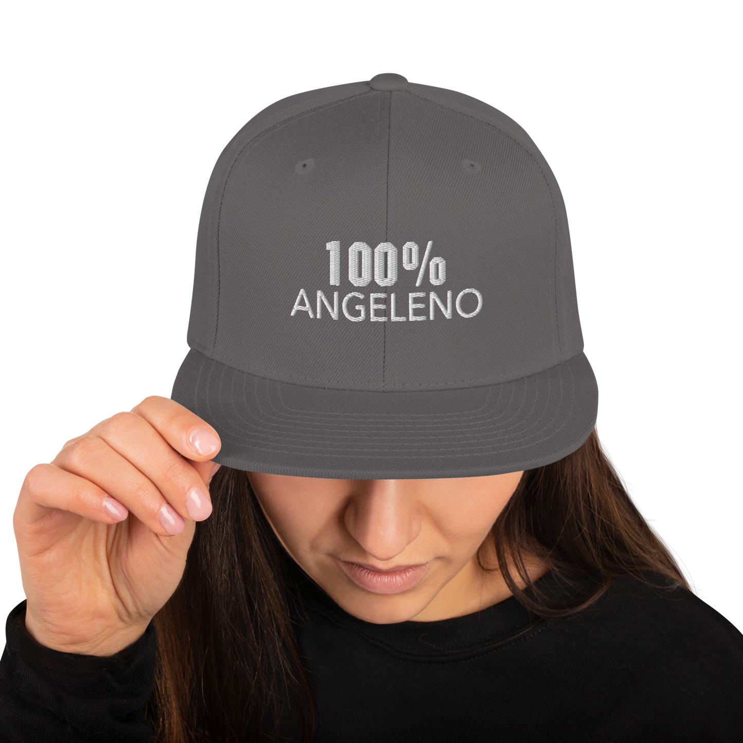 100% ANGELENO Snapback Baseball Hat