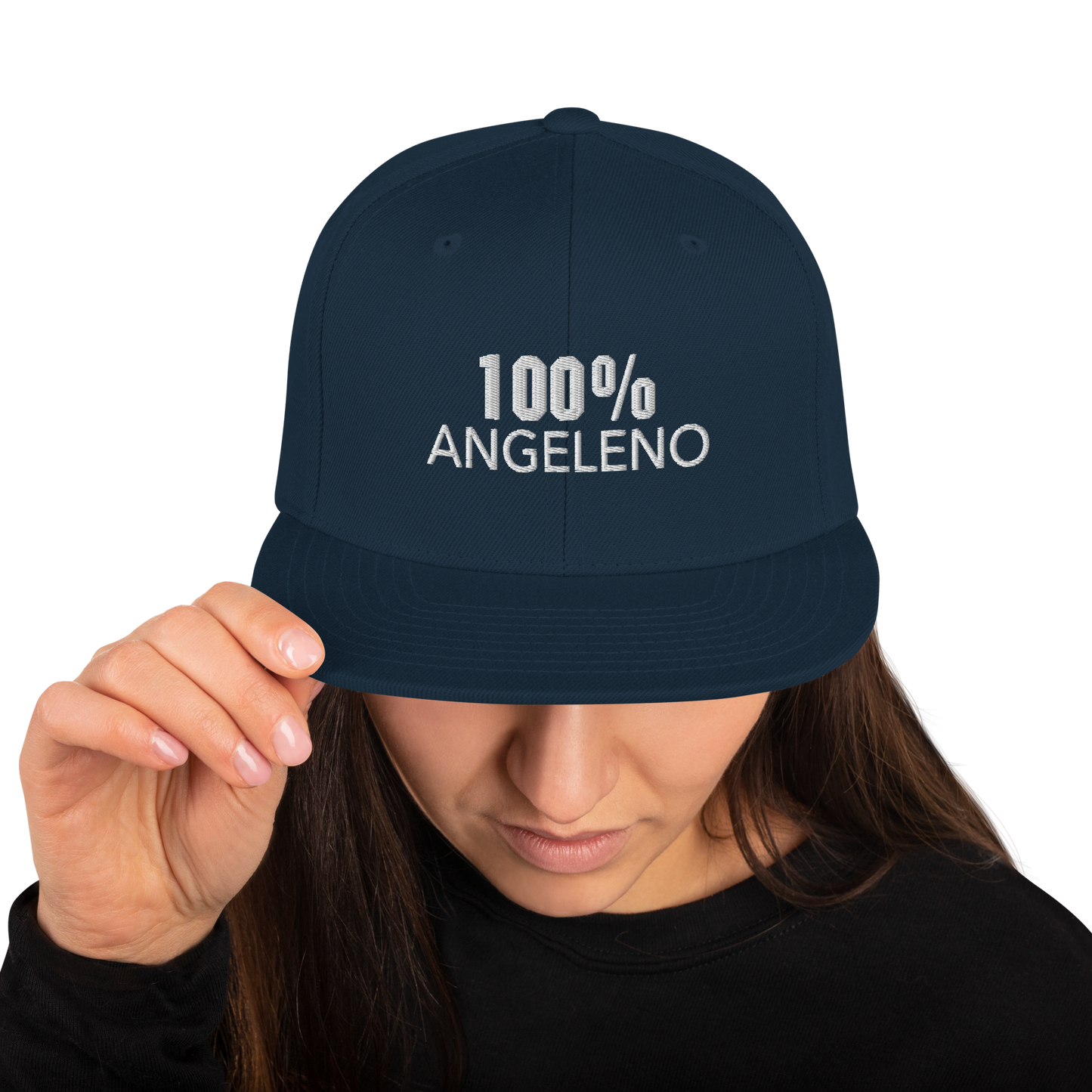 100% ANGELENO Snapback Baseball Hat