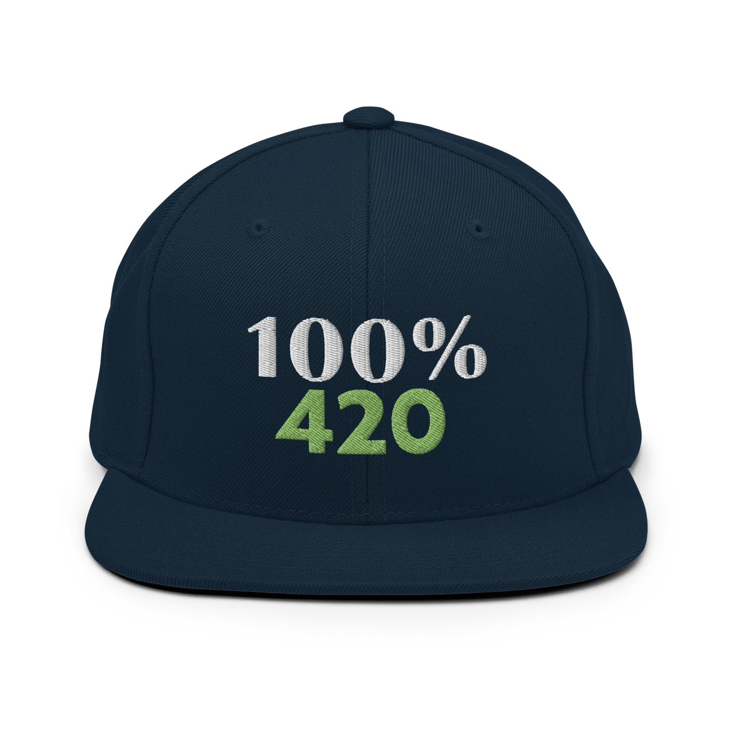 100% 420 Snapback Baseball Hat