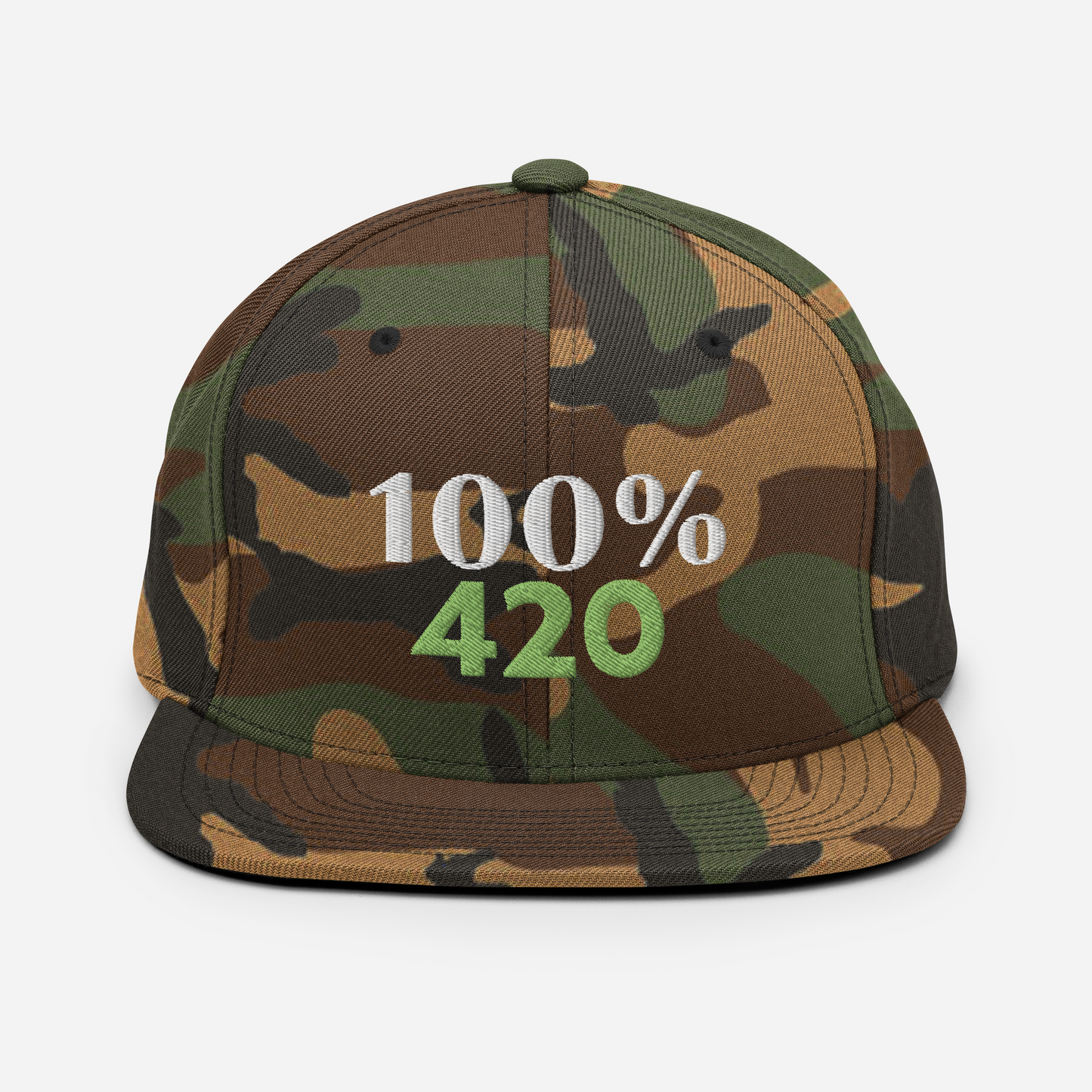 100% 420 Snapback Baseball Hat