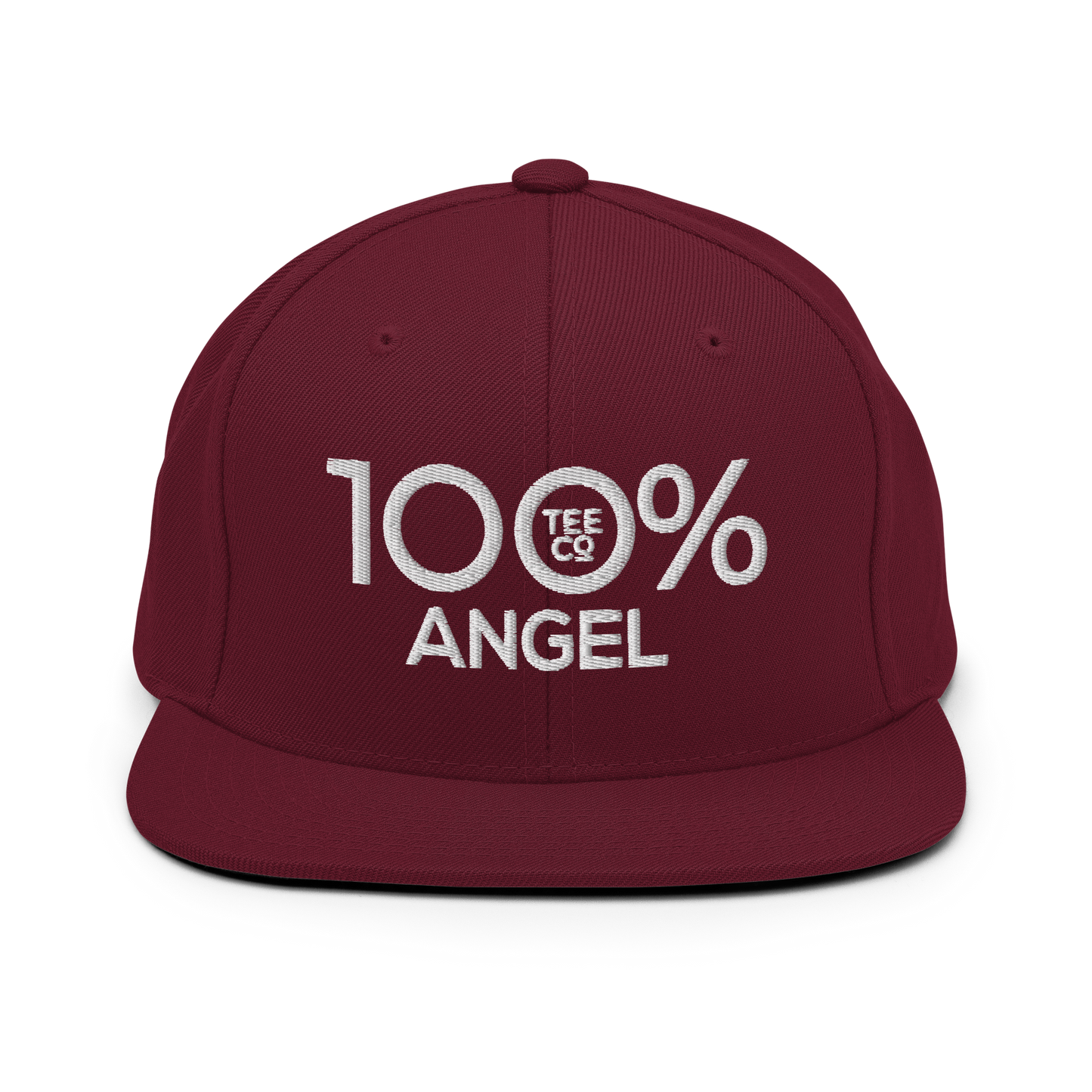 100% ANGEL Snapback Baseball Hat