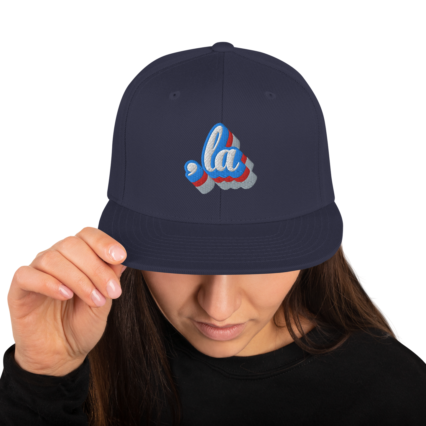 , la (Kamala) Red, White, & Blue Logo Snapback Baseball Hat