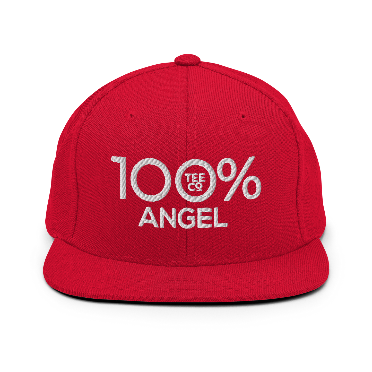 100% ANGEL Snapback Baseball Hat