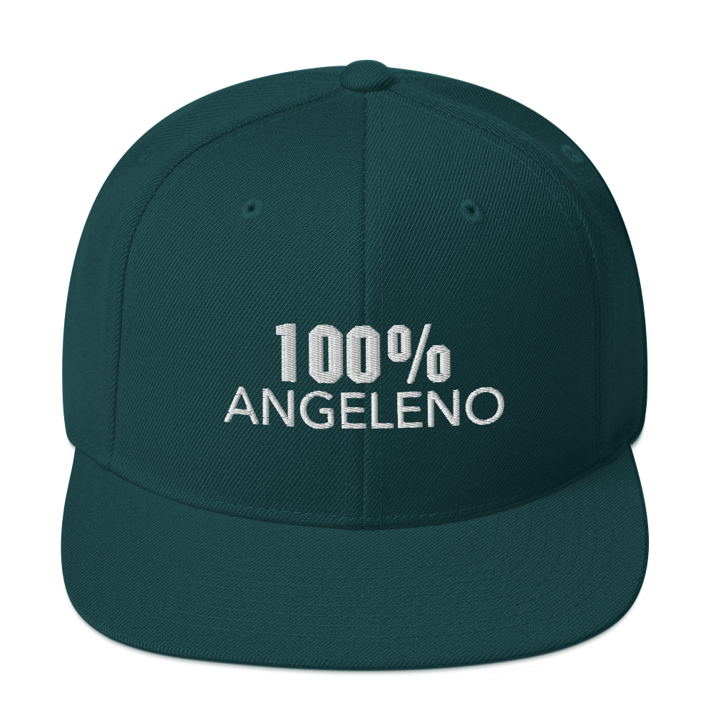 100% ANGELENO Snapback Baseball Hat