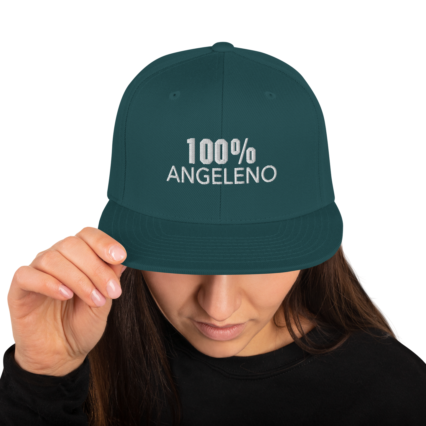 100% ANGELENO Snapback Baseball Hat