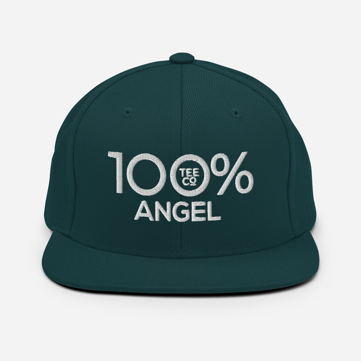 100% ANGEL Snapback Baseball Hat