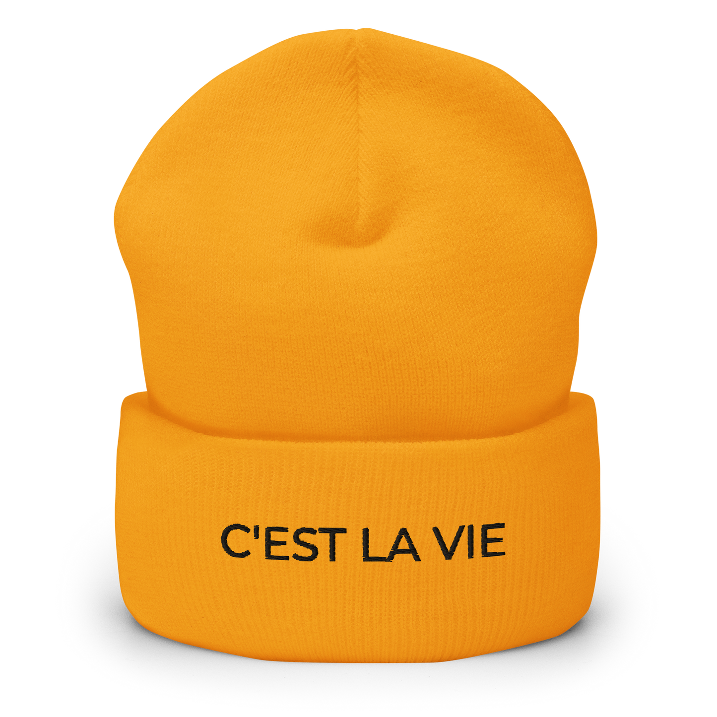 C'EST LA VIE Cuffed Beanie