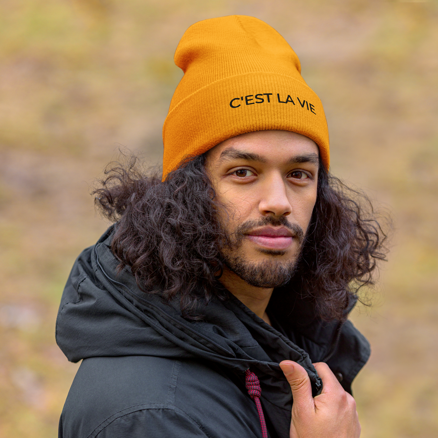 C'EST LA VIE Cuffed Beanie