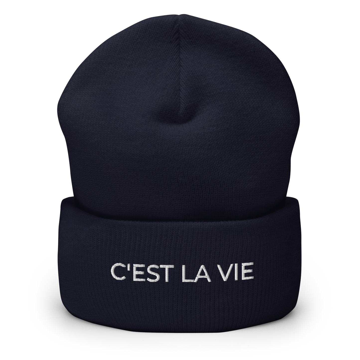 C'EST LA VIE Cuffed Beanie