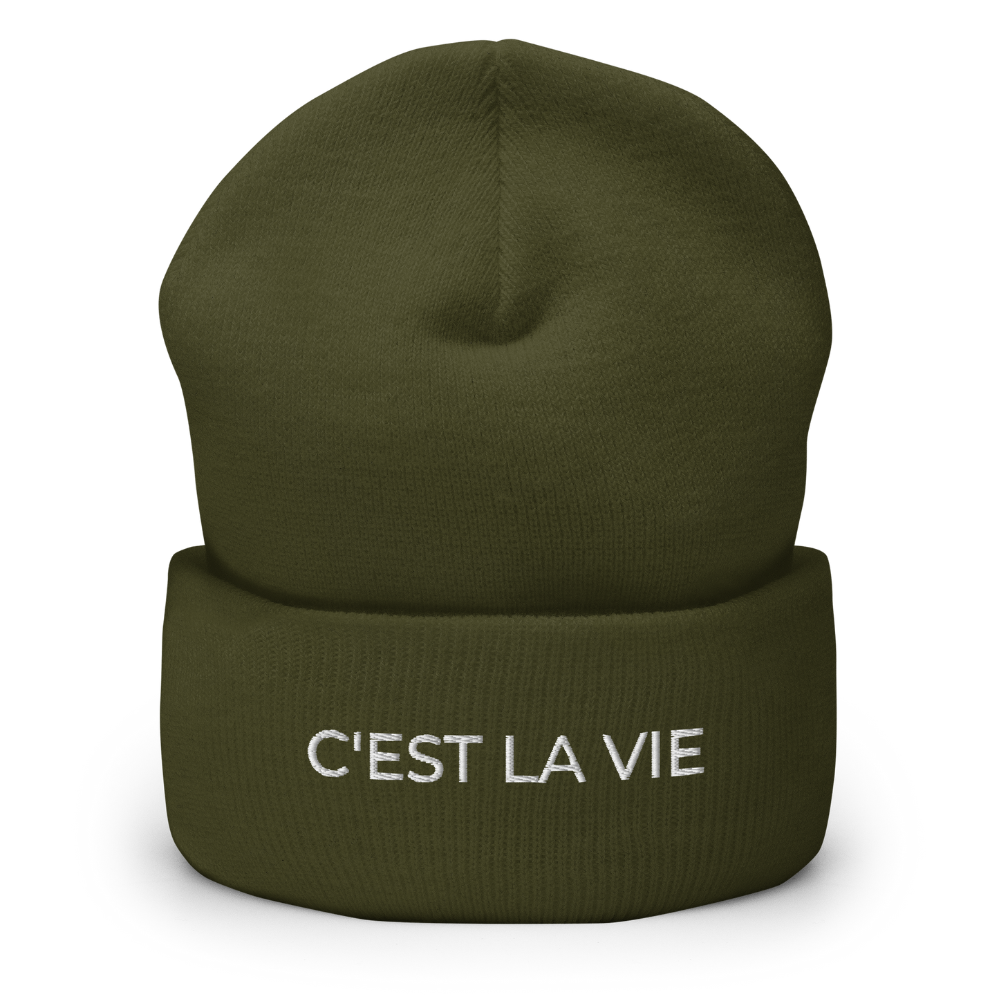 C'EST LA VIE Cuffed Beanie