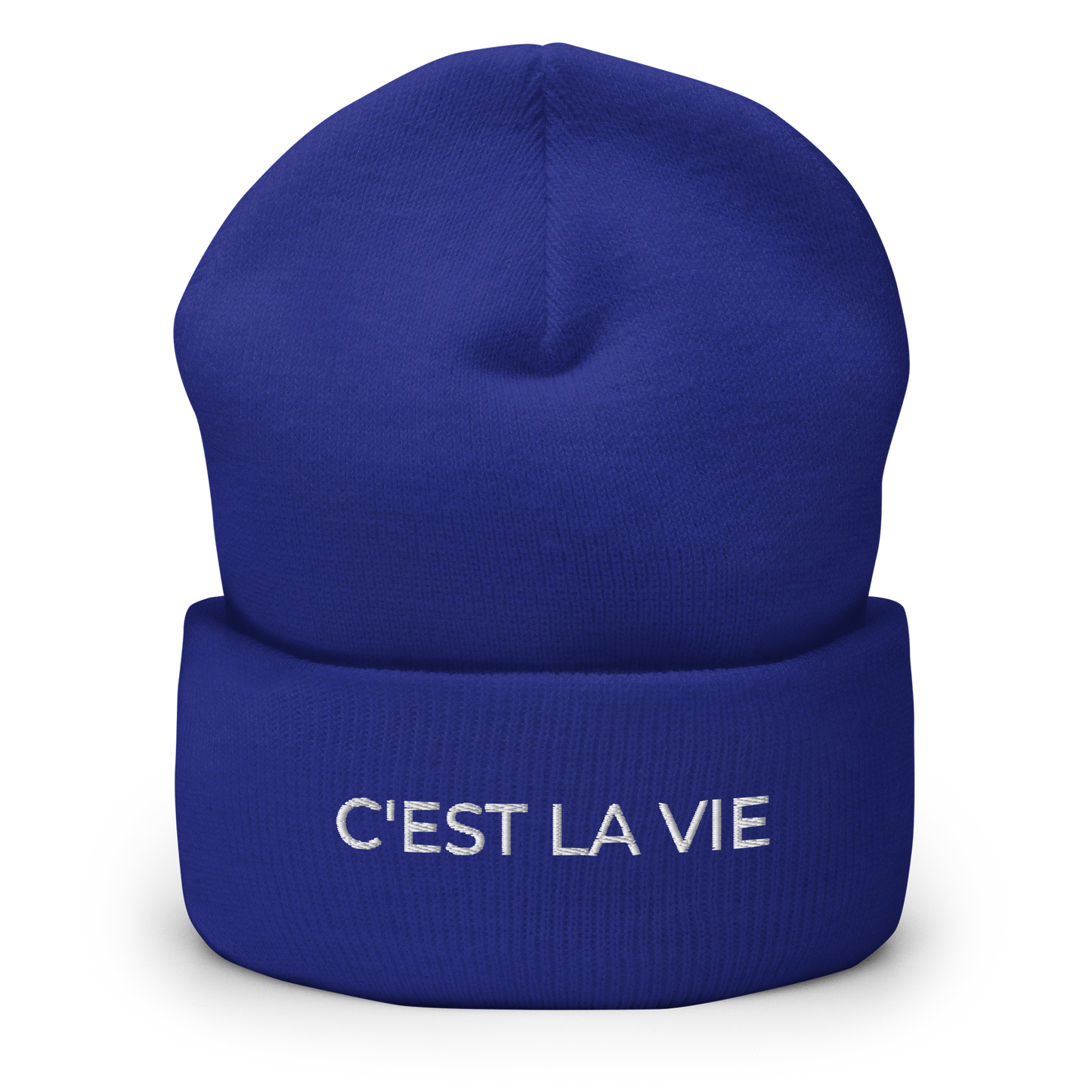 C'EST LA VIE Cuffed Beanie