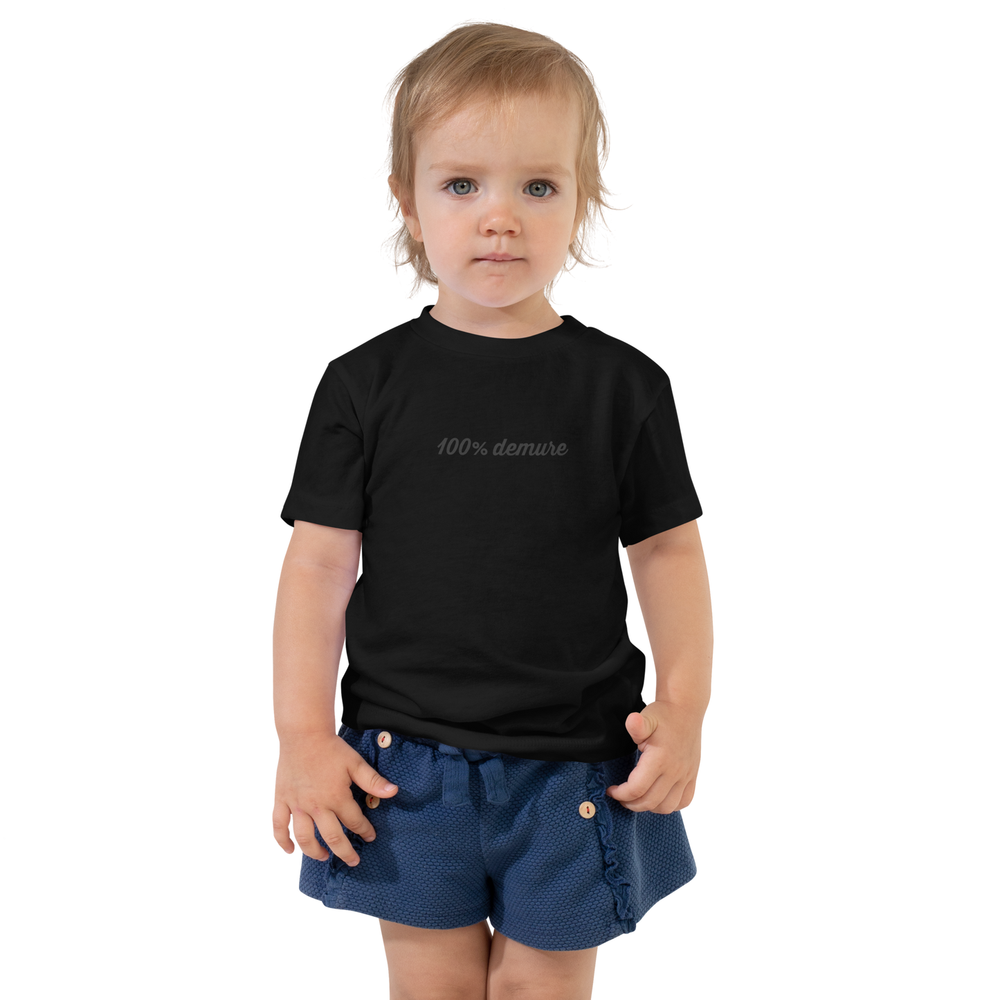 100% demure Toddler Short Sleeve Tee