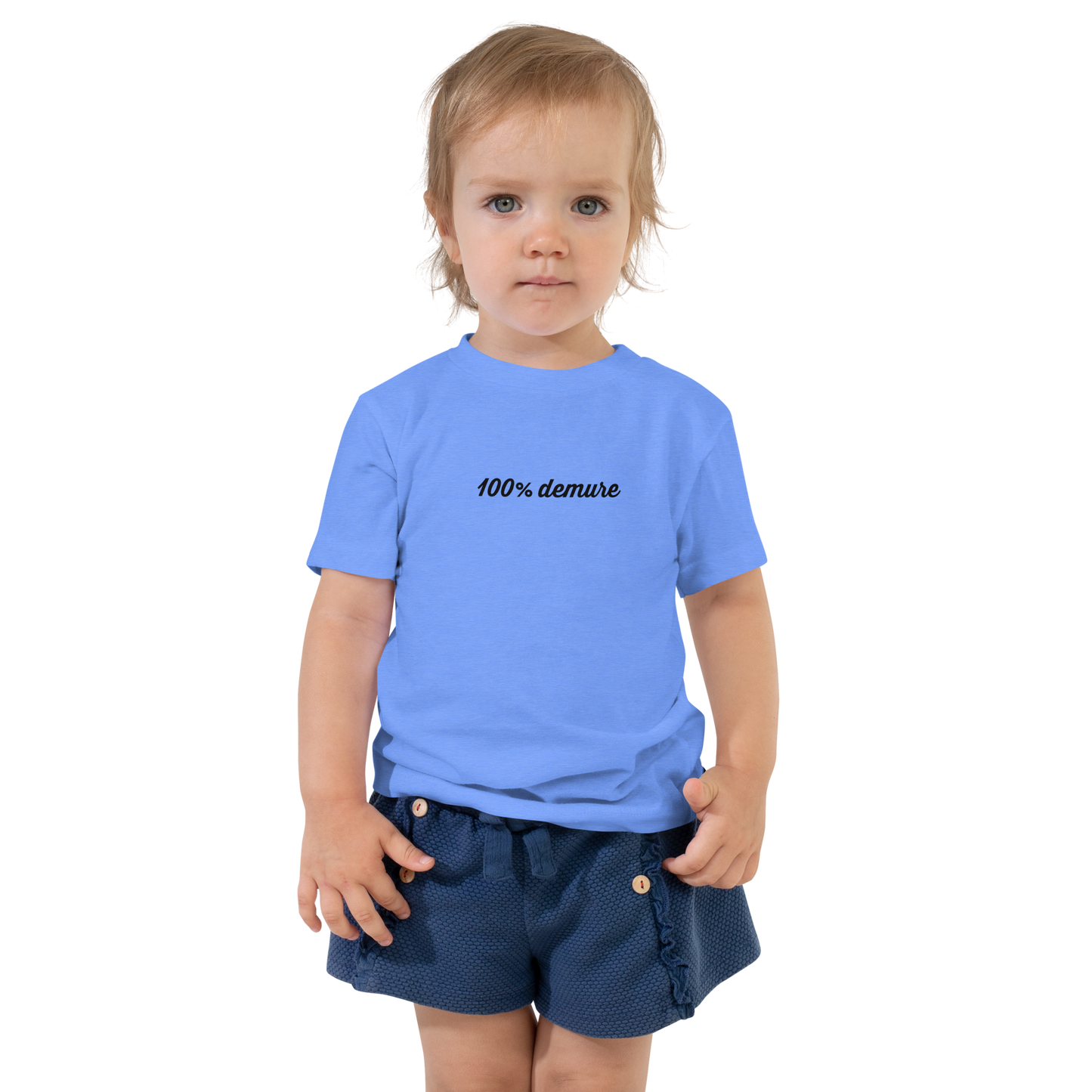 100% demure Toddler Short Sleeve Tee