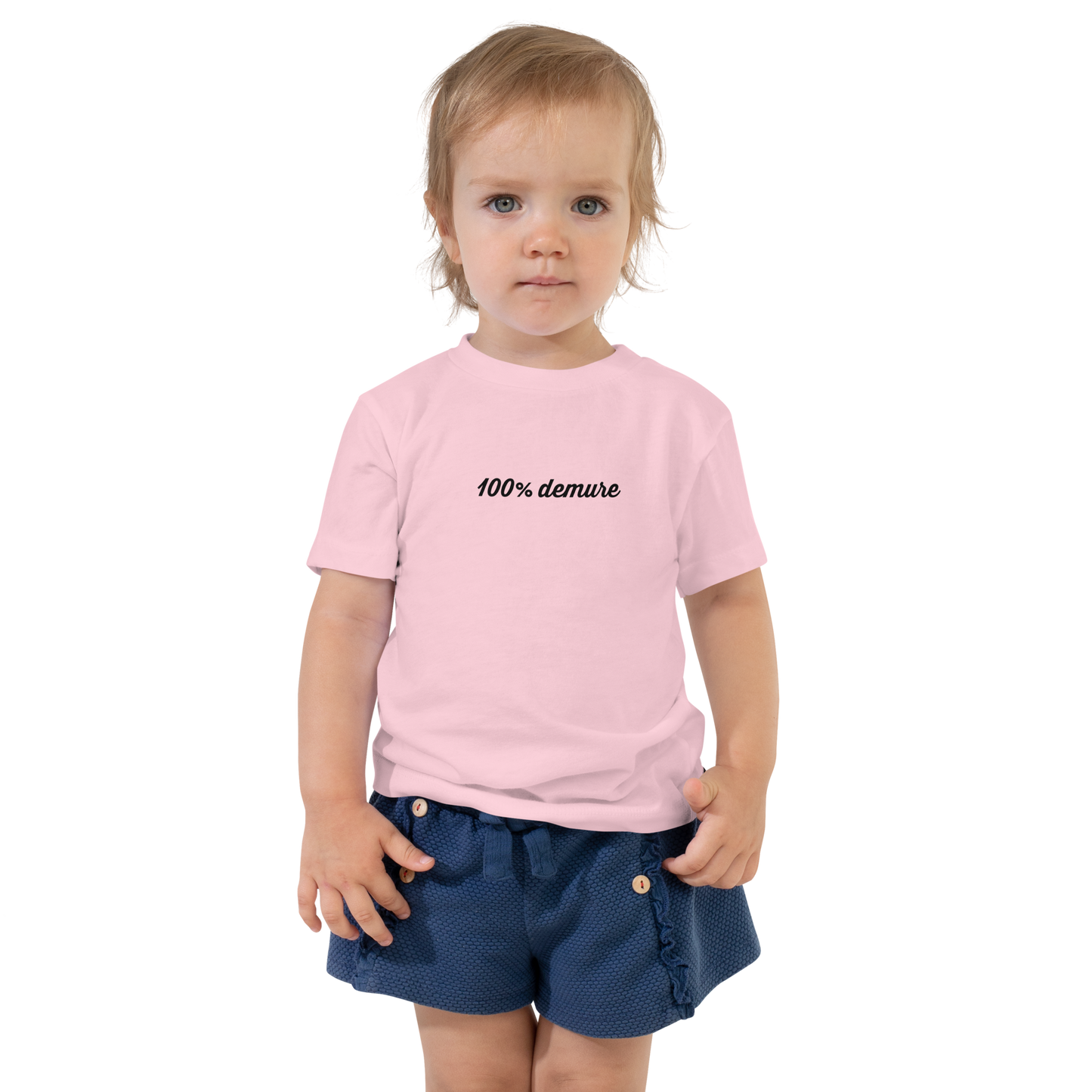 100% demure Toddler Short Sleeve Tee