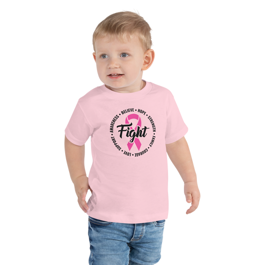 FIGHT Breast Cancer Toddler Short Sleeve Tee