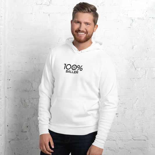 100% BALLER Unisex Hoodie