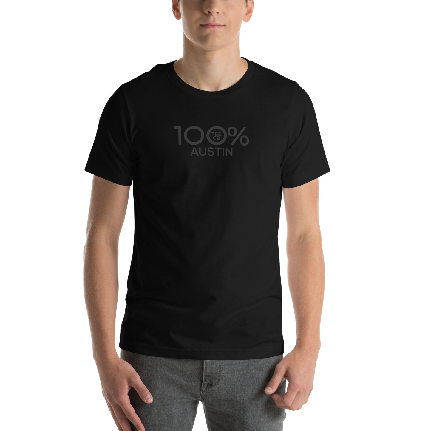 100% AUSTIN Short-Sleeve Unisex Tee