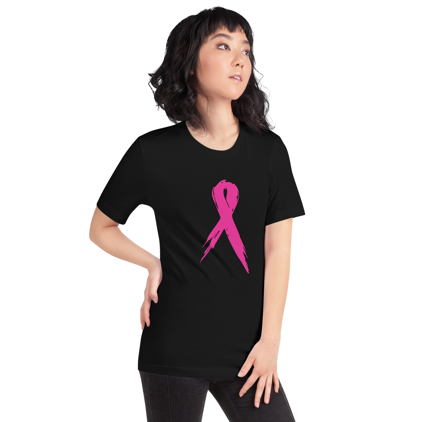 Breast Cancer Awareness Ribbon Unisex Tee Shirt