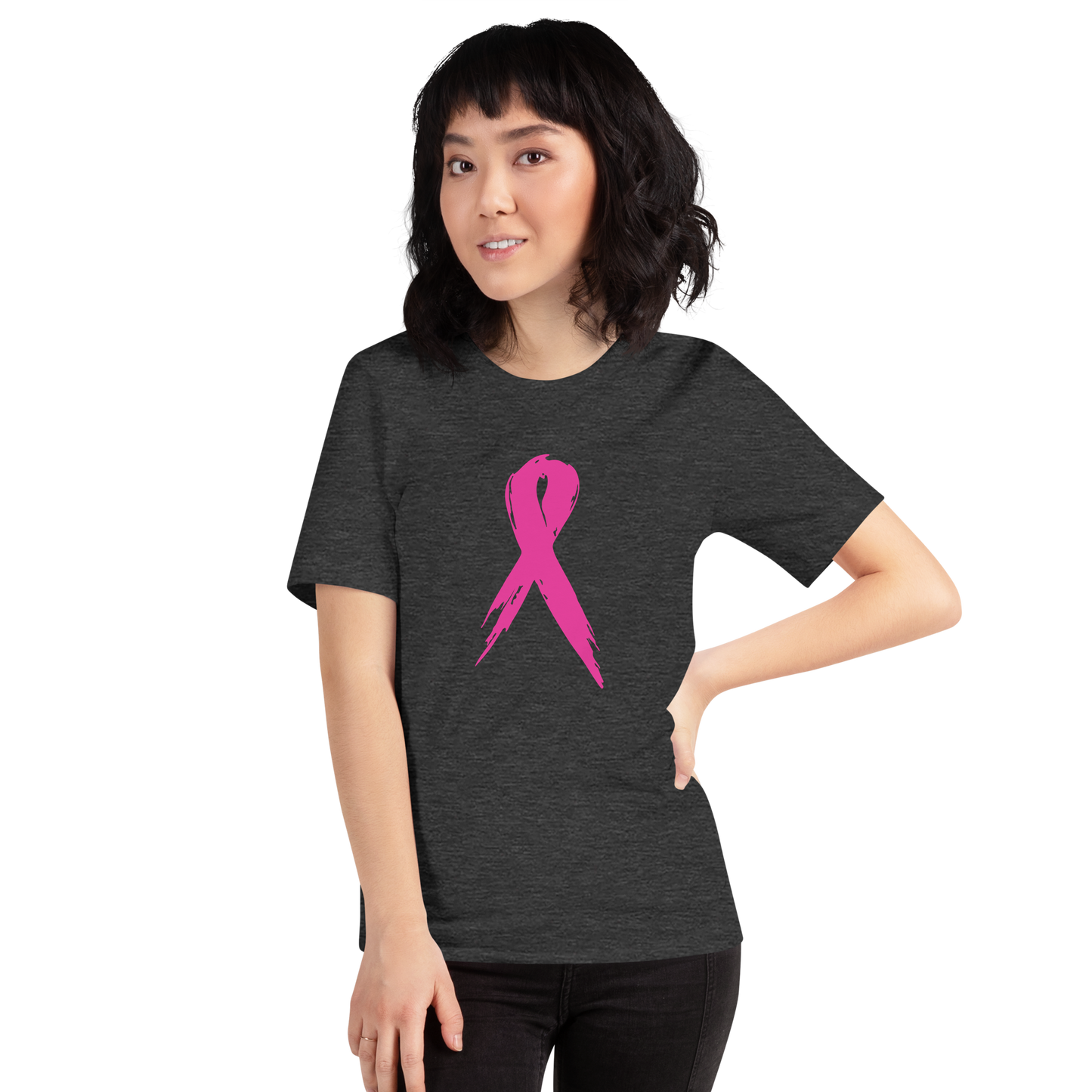 Breast Cancer Awareness Ribbon Unisex Tee Shirt