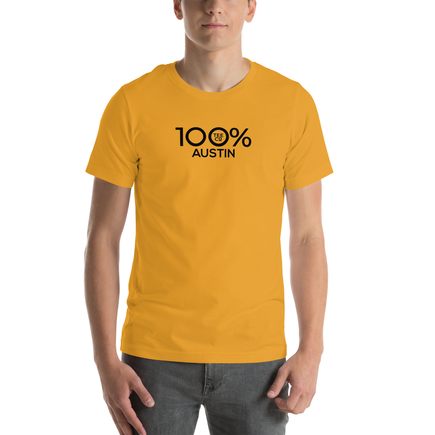 100% AUSTIN Short-Sleeve Unisex Tee