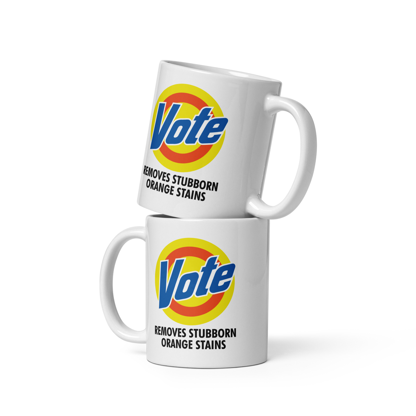 VOTE Removes Stubborn Orange Stains White Glossy Mug