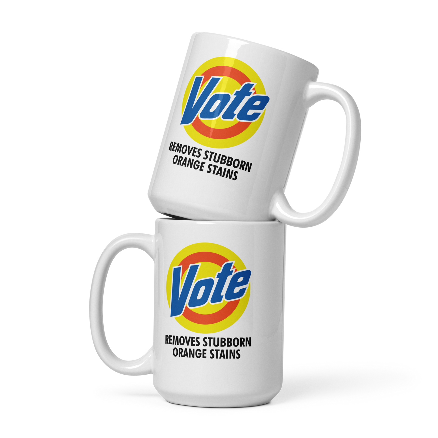 VOTE Removes Stubborn Orange Stains White Glossy Mug