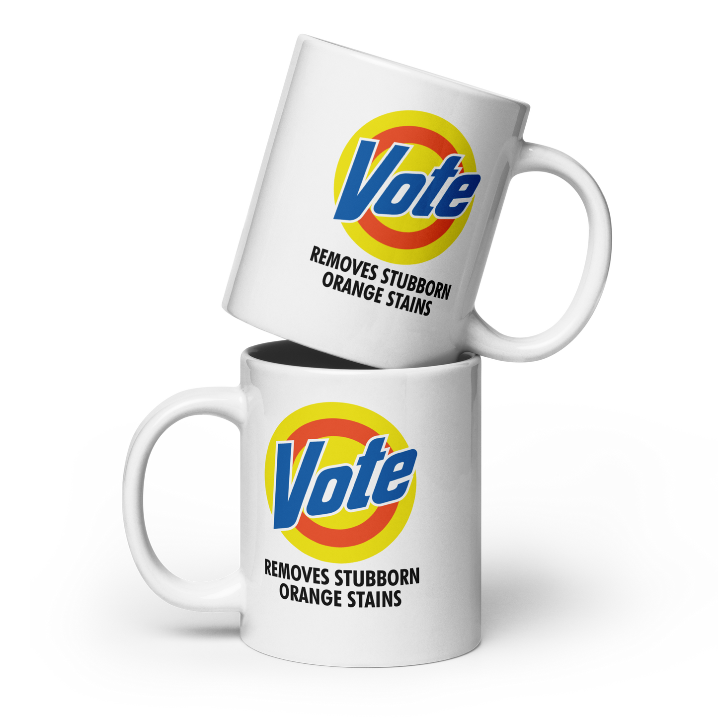 VOTE Removes Stubborn Orange Stains White Glossy Mug