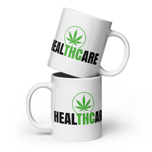 THC Health Care White Glossy Mug