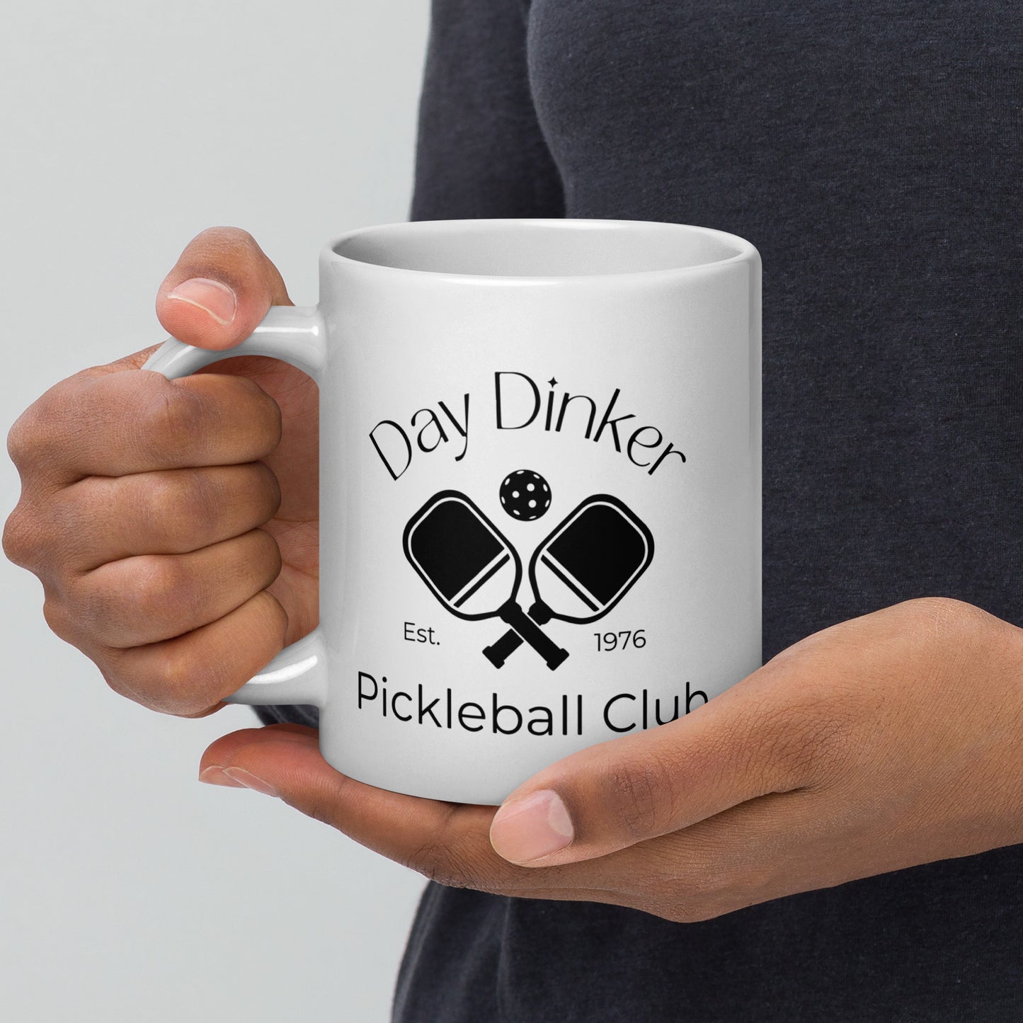 Day Dinker Pickleball Club White Glossy Mug