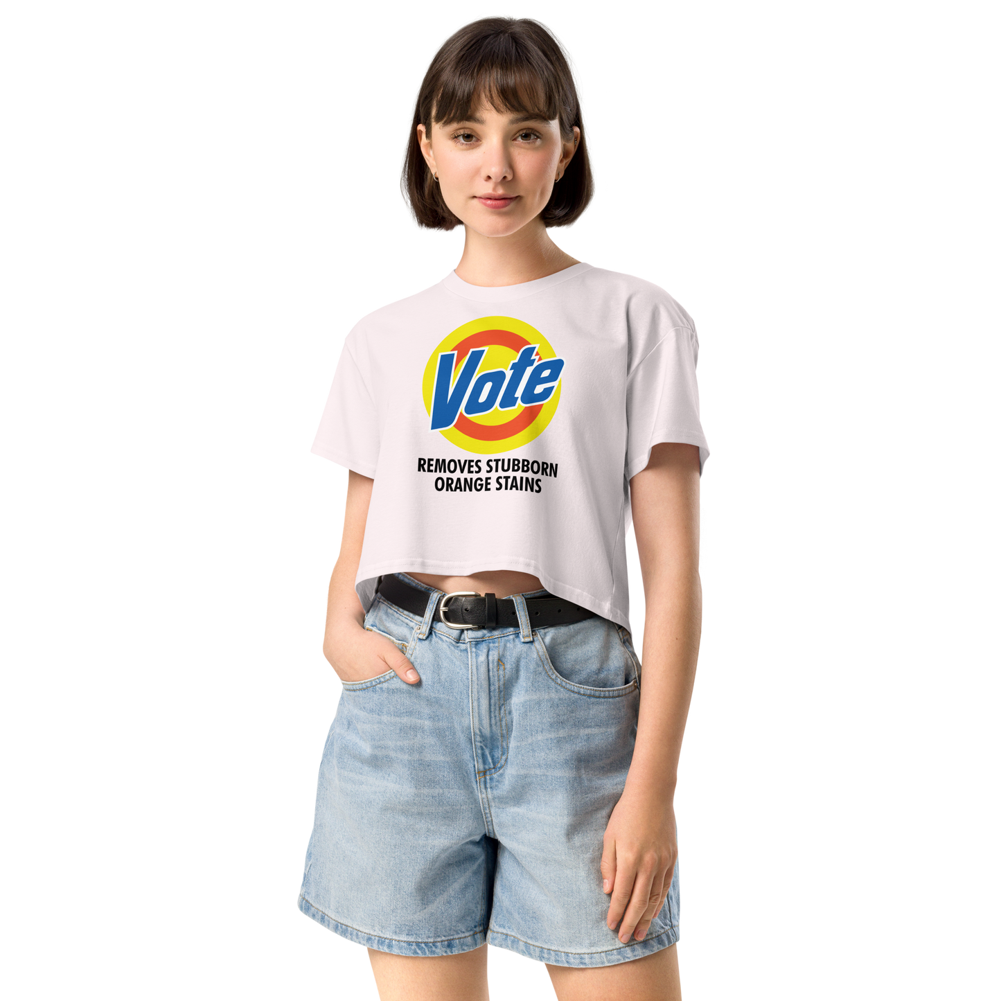 VOTE Removes Stubborn Orange Stains Women’s Crop Top