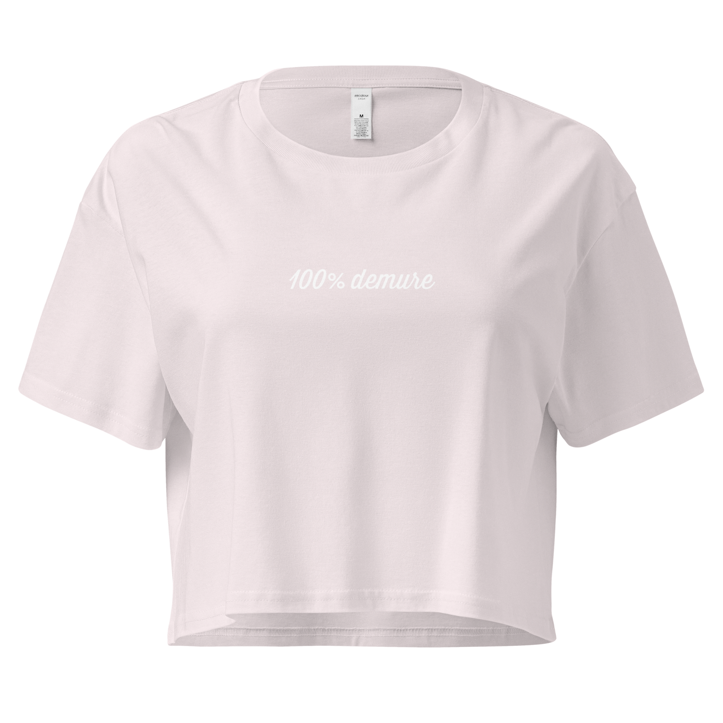 100% demure Women’s Crop Top