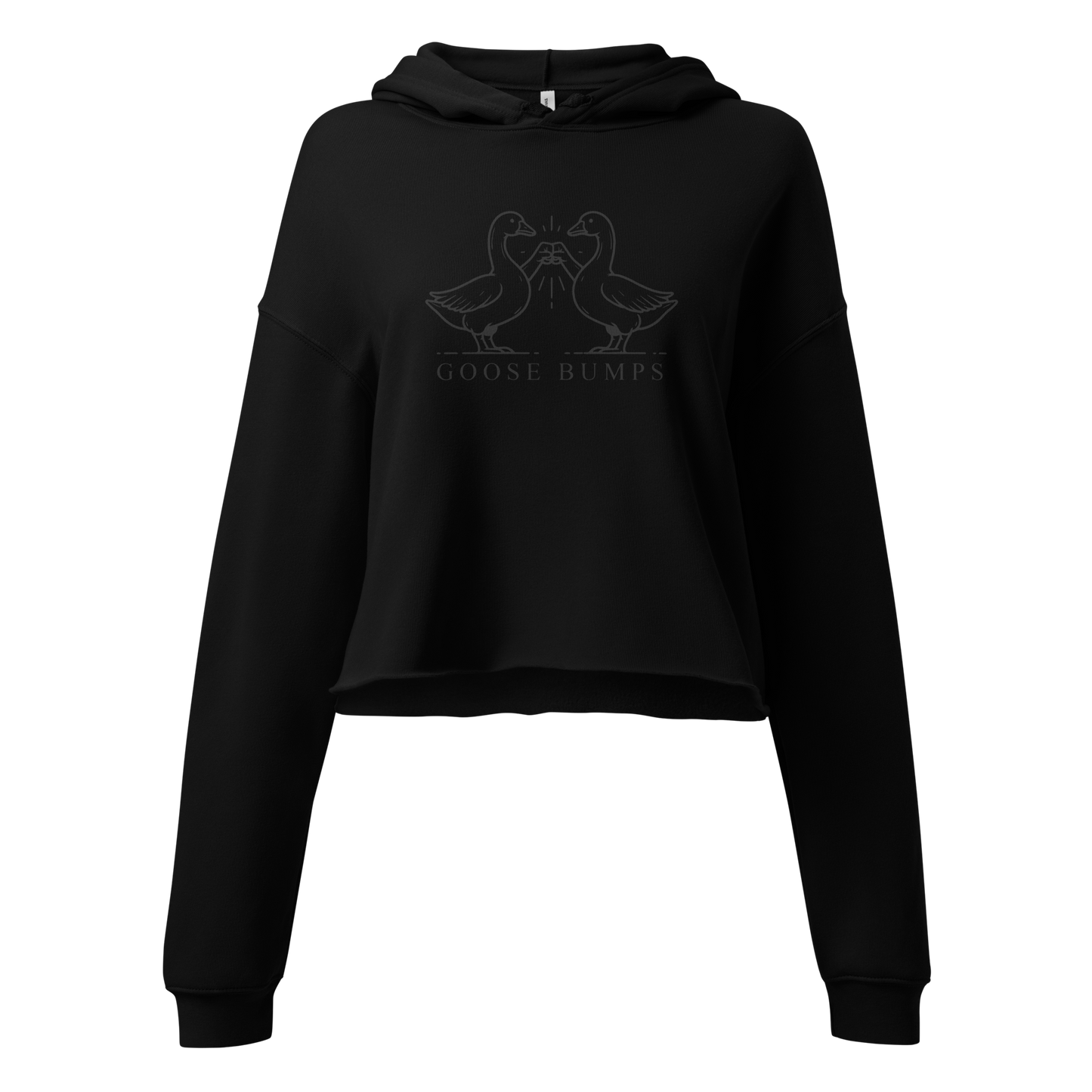 Goose Bumps Crop Hoodie