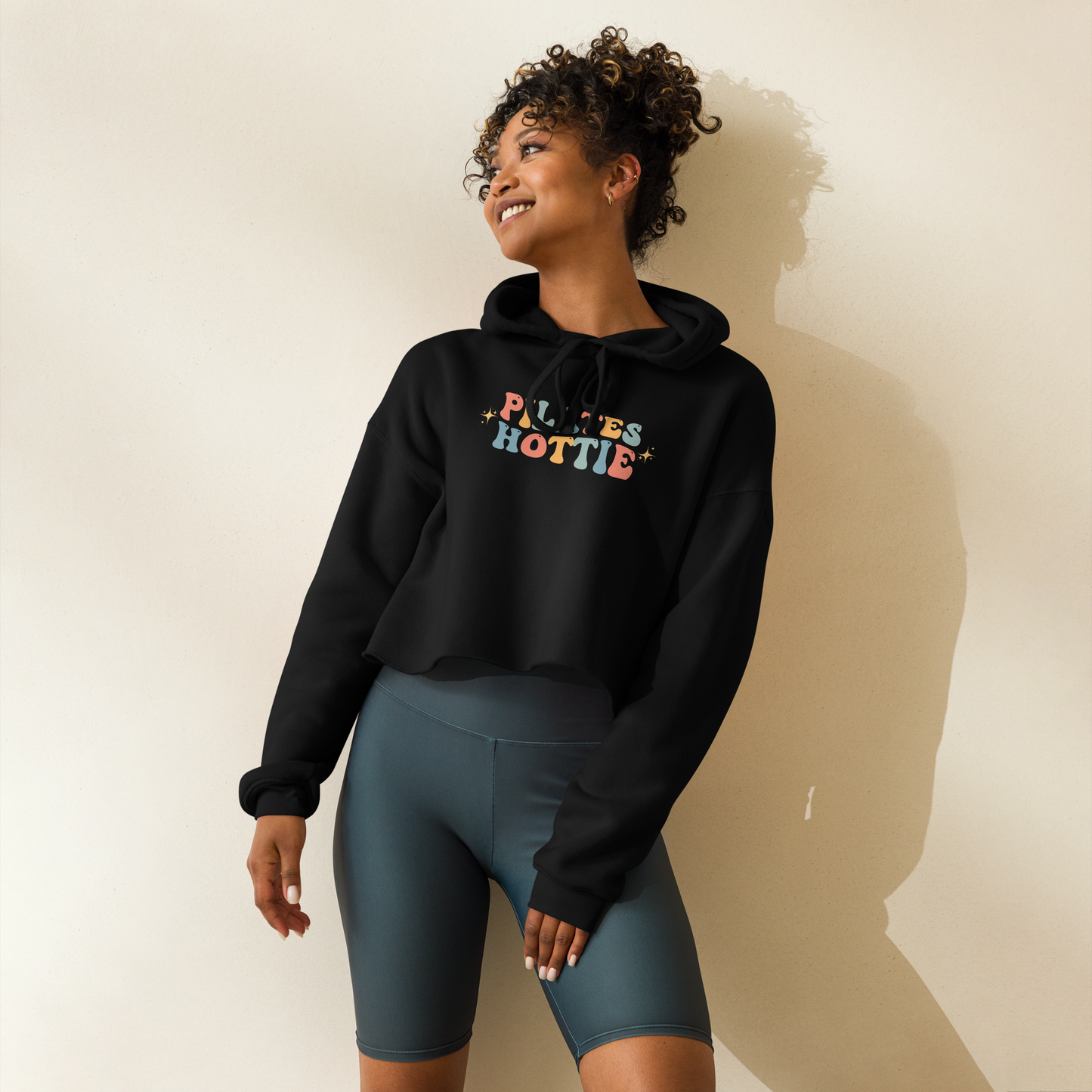 Pilates Hottie (Color) Crop Hoodie