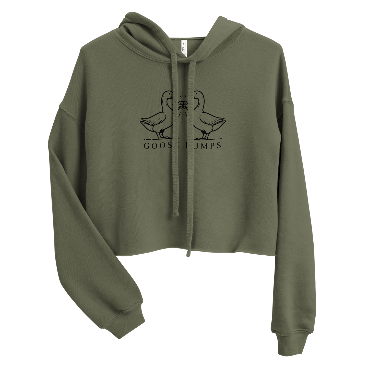 Goose Bumps Crop Hoodie