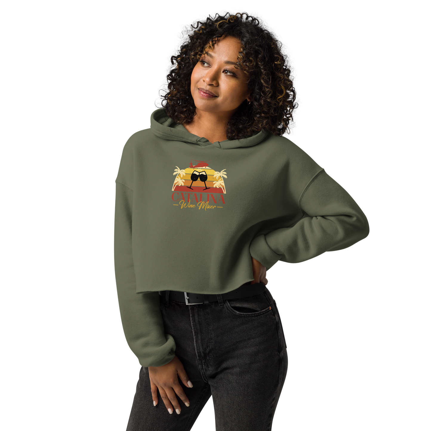 Catalina Wine Mixer Crop Hoodie