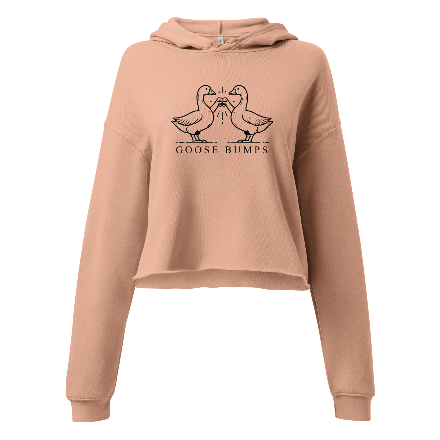 Goose Bumps Crop Hoodie