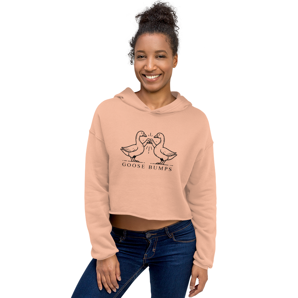 Goose Bumps Crop Hoodie