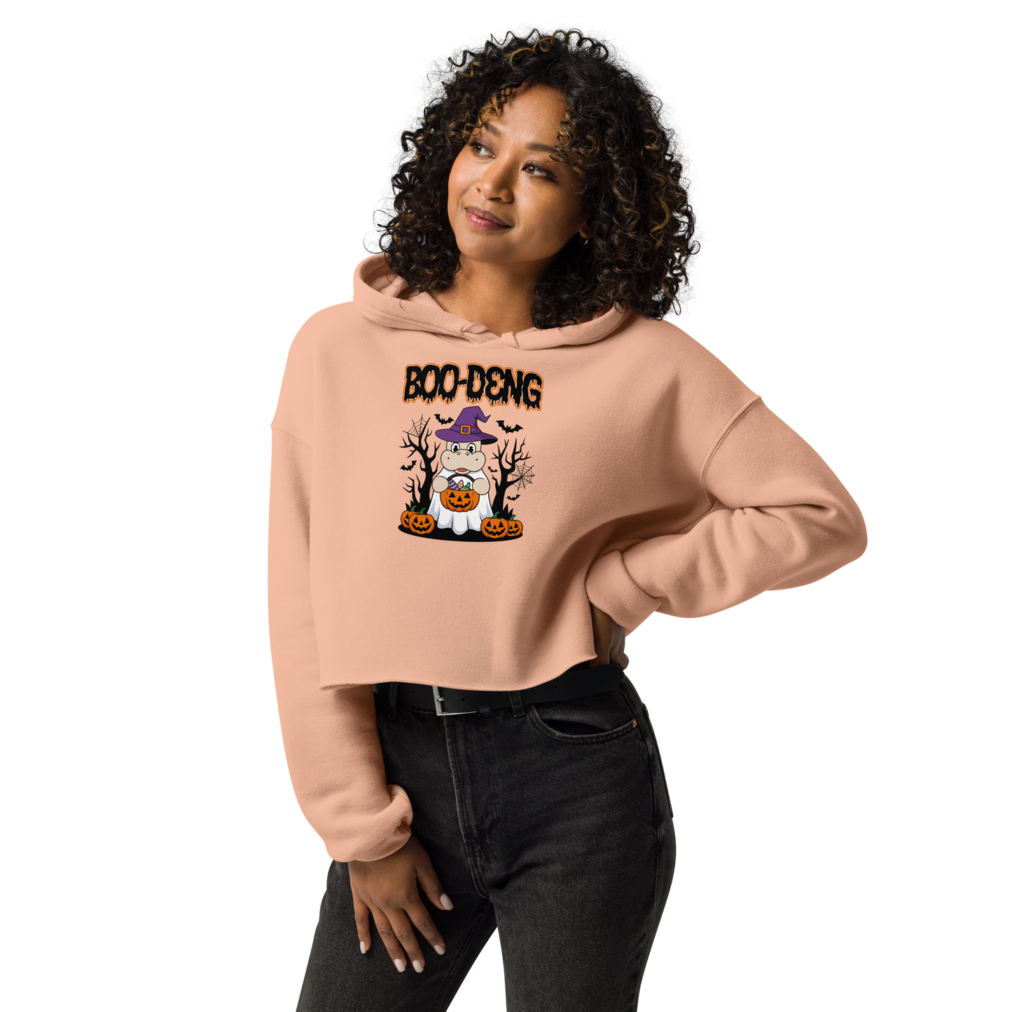 Boo Deng (Moo Deng) Crop Hoodie