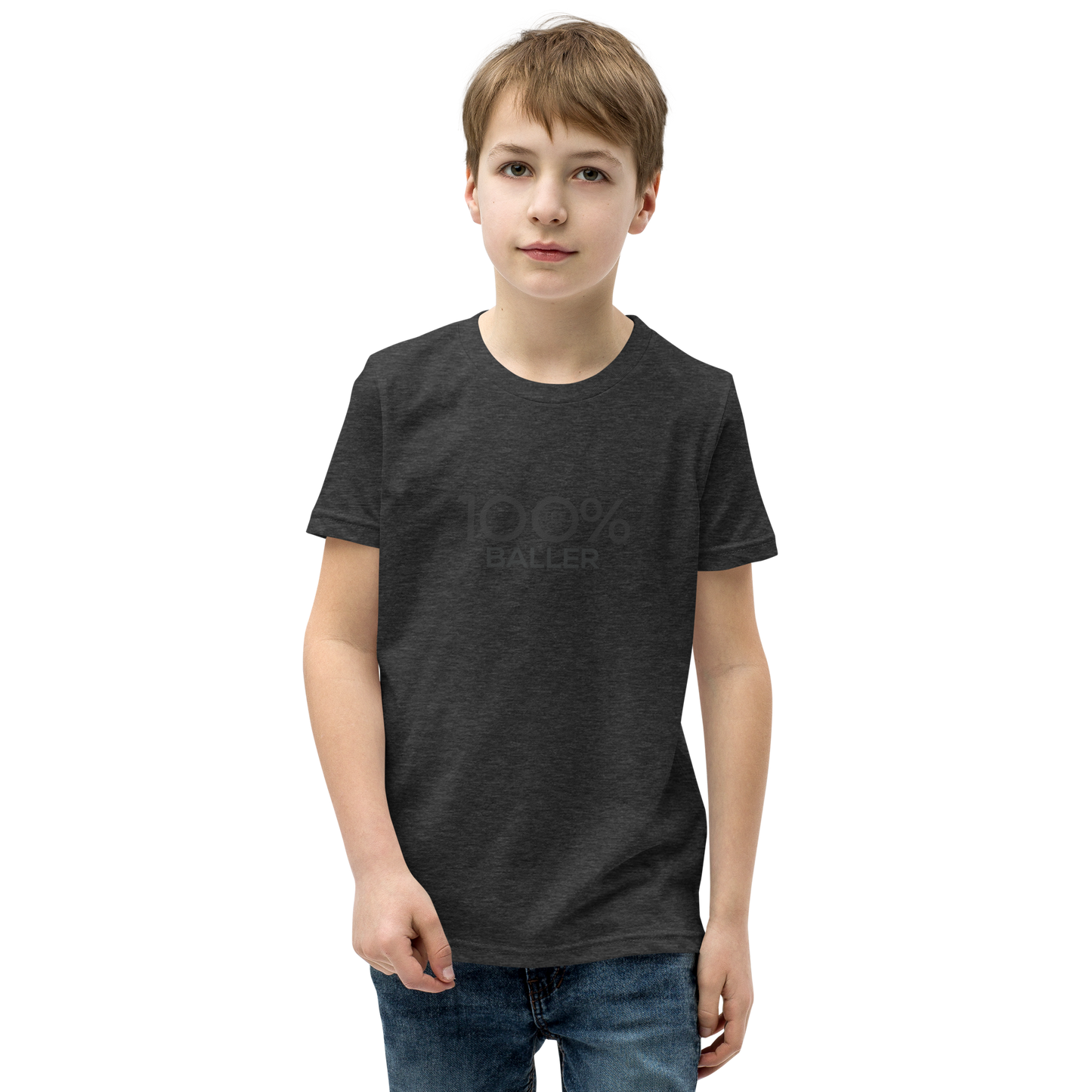 100% BALLER Youth Short Sleeve Tee