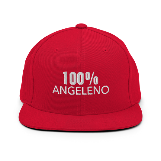 100% ANGELENO Snapback Baseball Hat