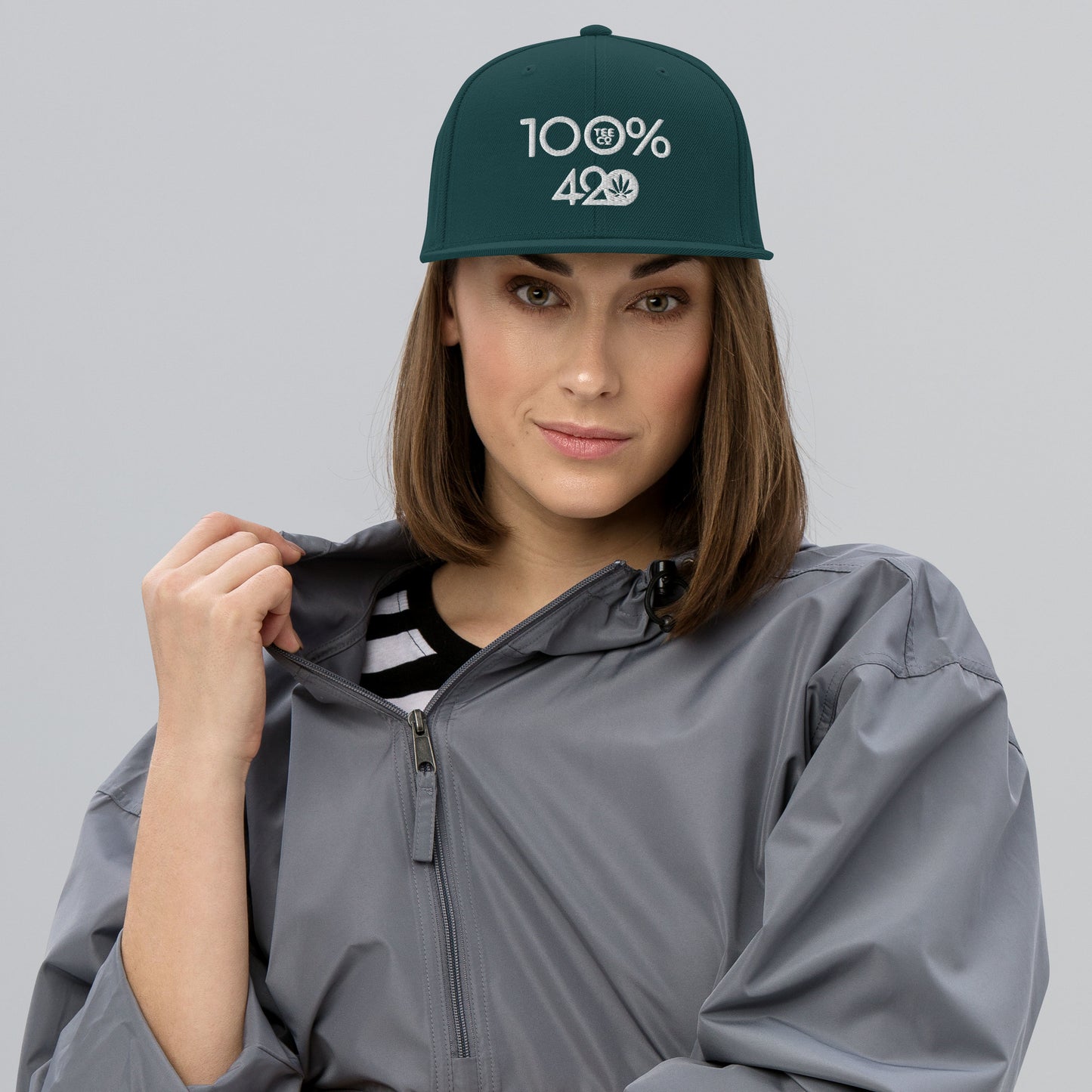 100% 420 Snapback Hat - 100 Percent Tee Company