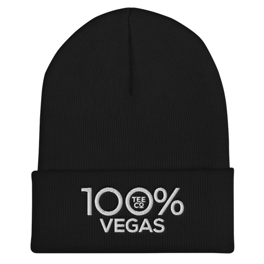 100% VEGAS Cuffed Beanie - 100 Percent Tee Company