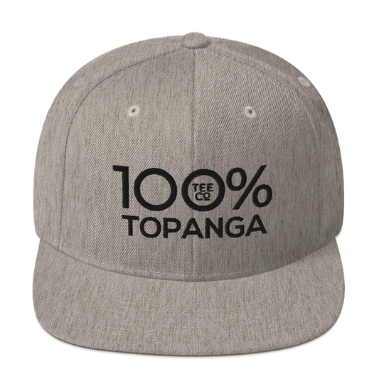 100% TOPANGA Snapback Hat - 100 Percent Tee Company