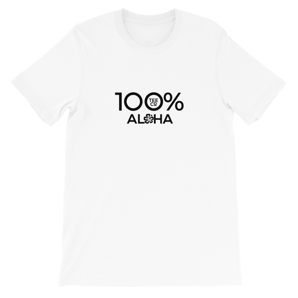 100% ALOHA Short-Sleeve Unisex Tee - 100 Percent Tee Company