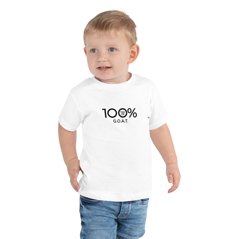 100% G.O.A.T. Toddler Short Sleeve Tee - 100 Percent Tee Company