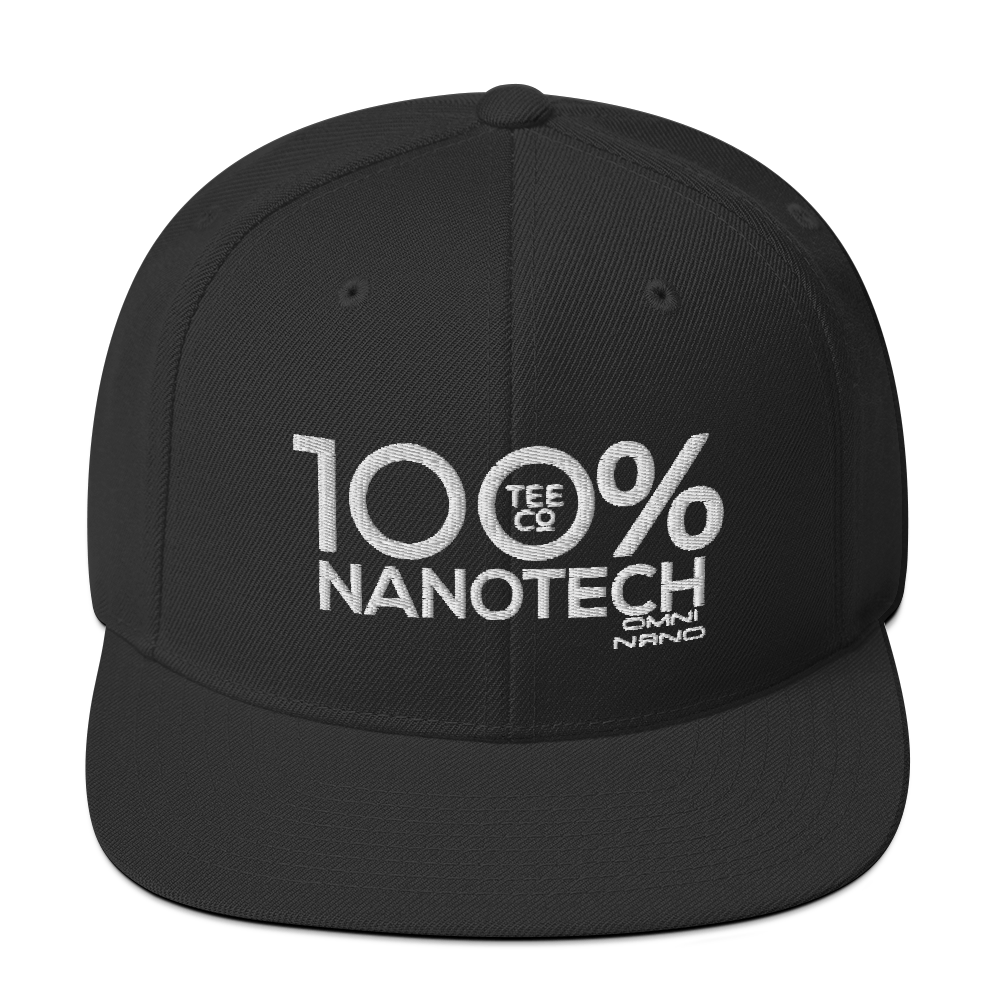 100% NANOTECH Snapback Baseball Hat - 100 Percent Tee Company