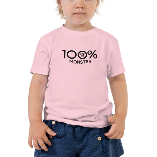 100% MONSTER Toddler Short Sleeve Tee - 100 Percent Tee Company