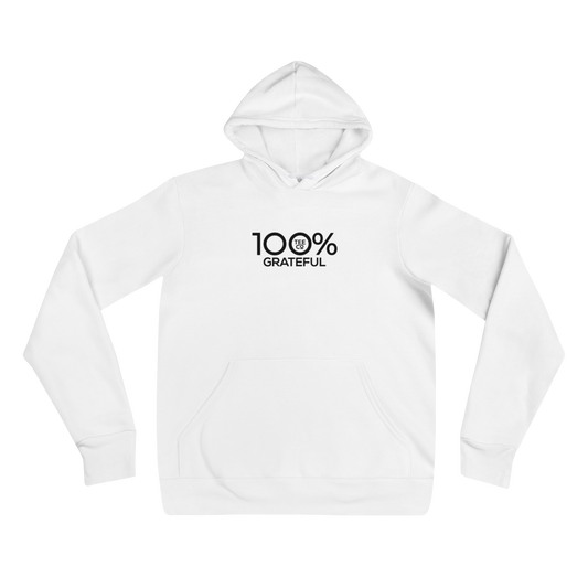 100% GRATEFUL Unisex Hoodie - 100 Percent Tee Company