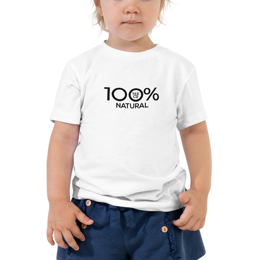 100% NATURAL Toddler Short Sleeve Tee - 100 Percent Tee Company