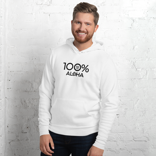 100% ALOHA Unisex Hoodie - 100 Percent Tee Company